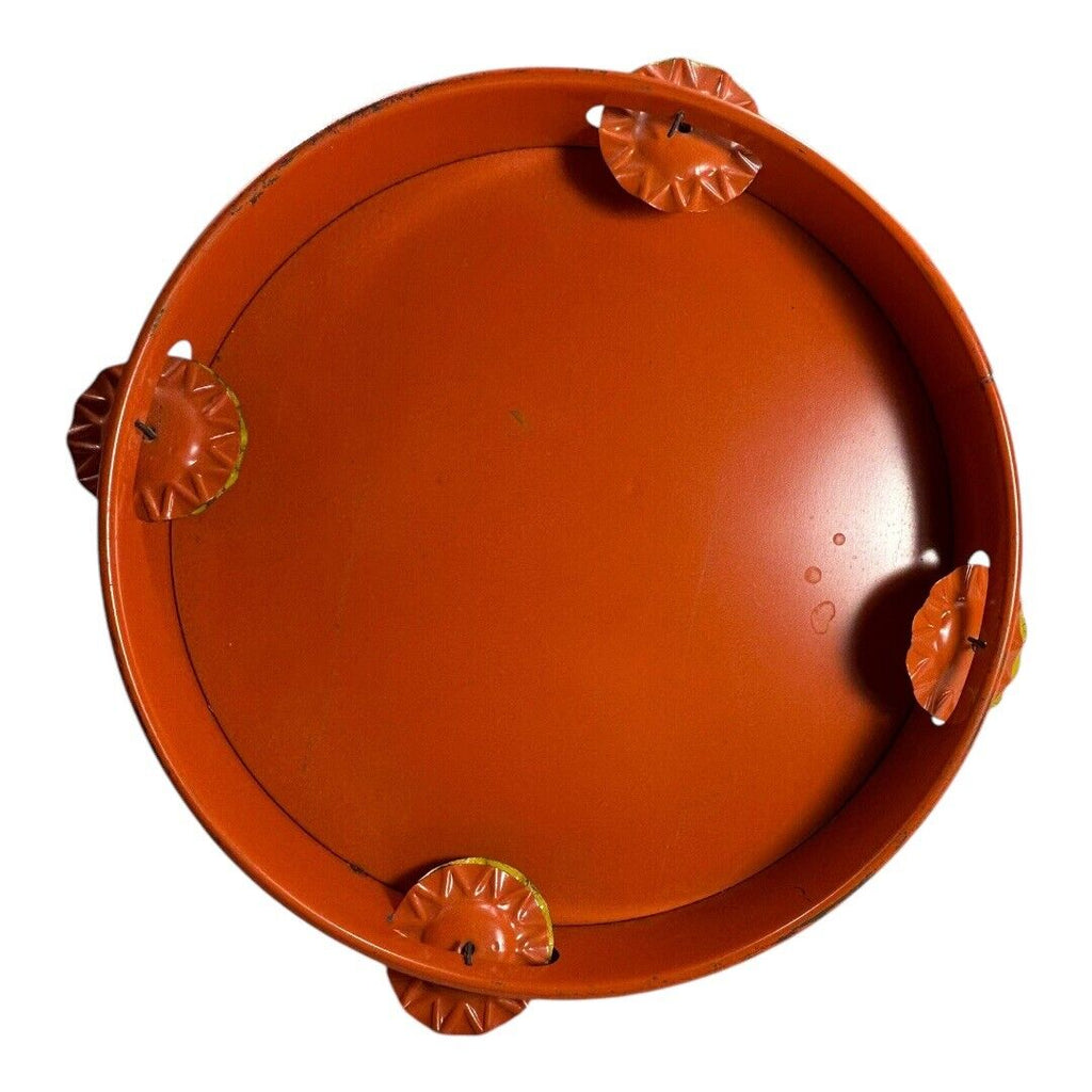 Vintage Halloween Witch Tin Litho Tambourine Noisemaker Instrument  - T. Cohn