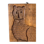 Vintage Folk Art Wooden Cat Cookie Mold Wall Hanging