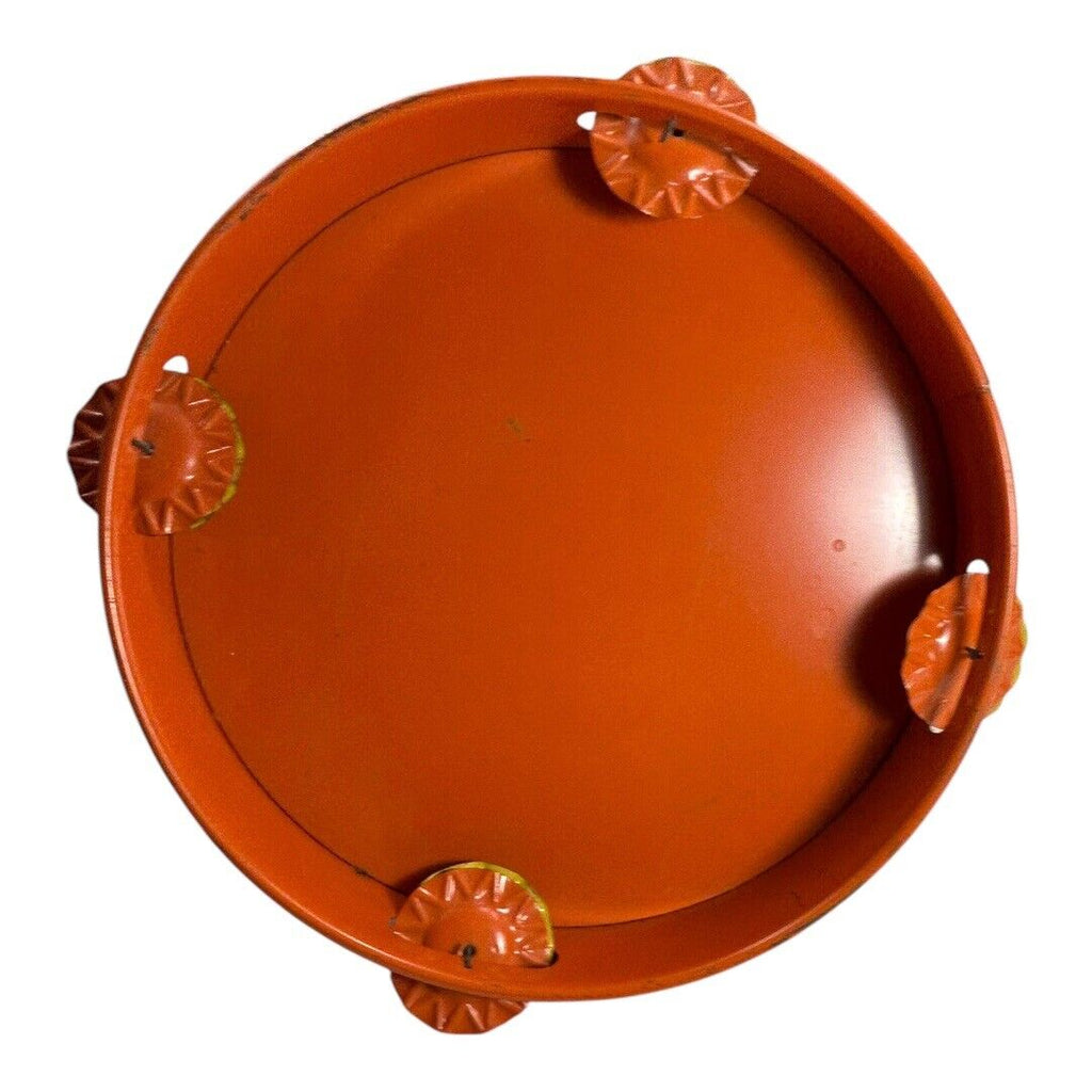 Vintage Halloween Witch Tin Litho Tambourine Noisemaker Instrument  - T. Cohn