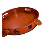 Vintage Halloween Witch Tin Litho Tambourine Noisemaker Instrument  - T. Cohn