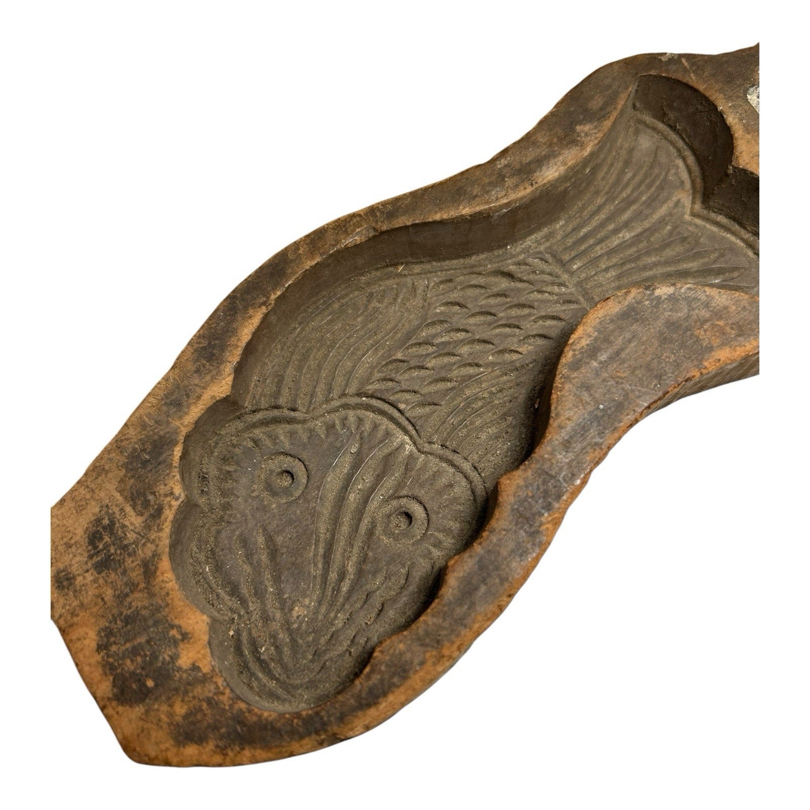 Antique Maple Sugar Hand Carved Wood Treen Candy Mold