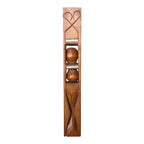 Vintage 1942 Hand Carved Wood Folk Art Whimsy Captive Sculpture - Heart Design