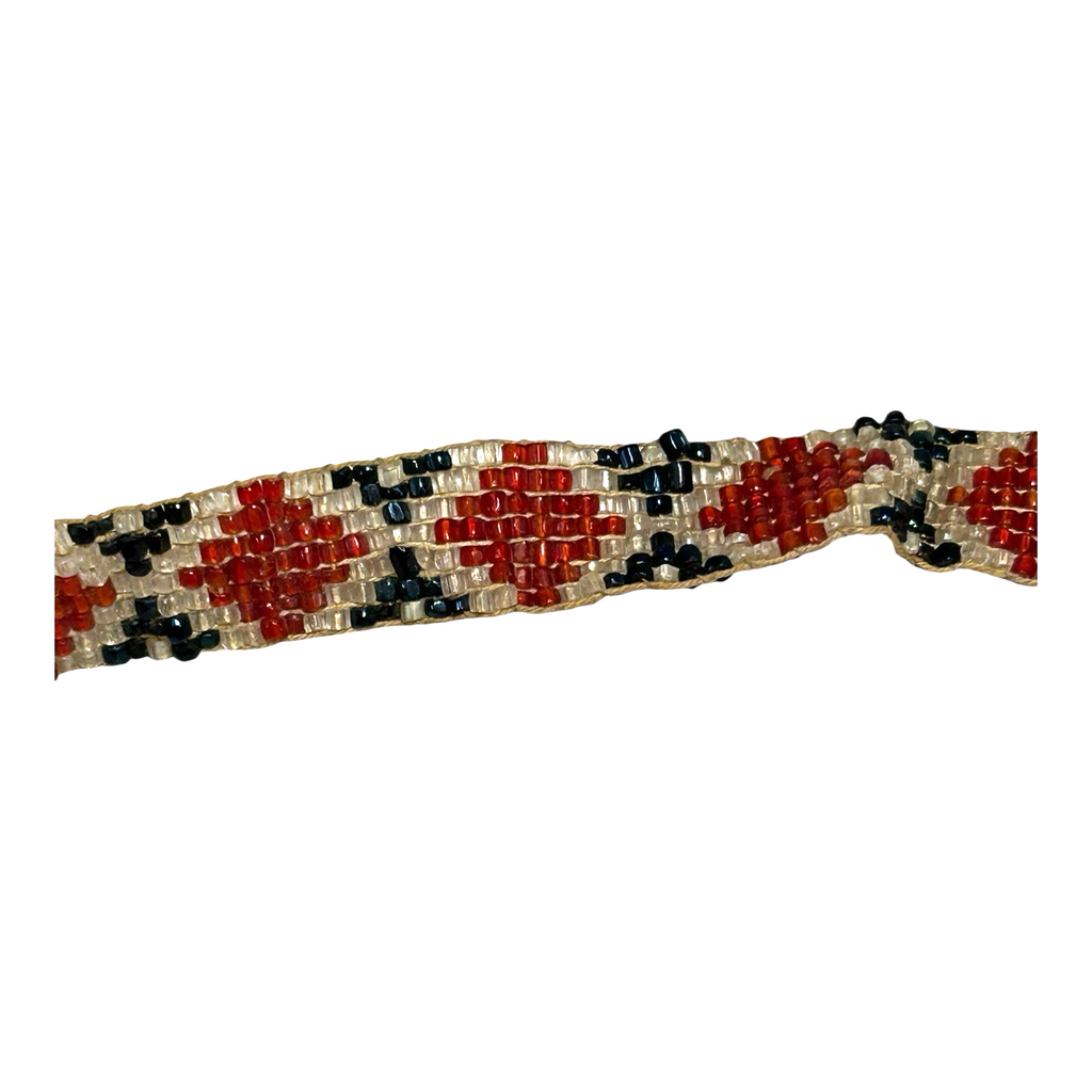 Antique Native American Cermonial Beaded Sash Necklace
