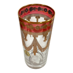 Vintage Italian Hollywood Regency Gilt Highball Glass - Martha Stewart Prop