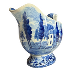 Antique Historical Staffordshire Blue Transferware Gravy Sauce Boat – Hoboken NJ