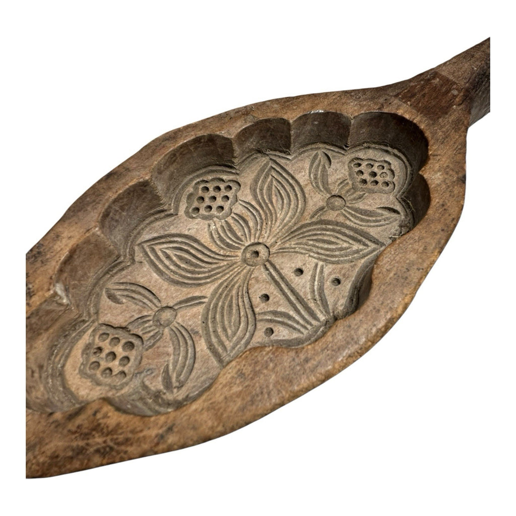 Antique Maple Sugar Hand Carved Wood Treen Candy Mold