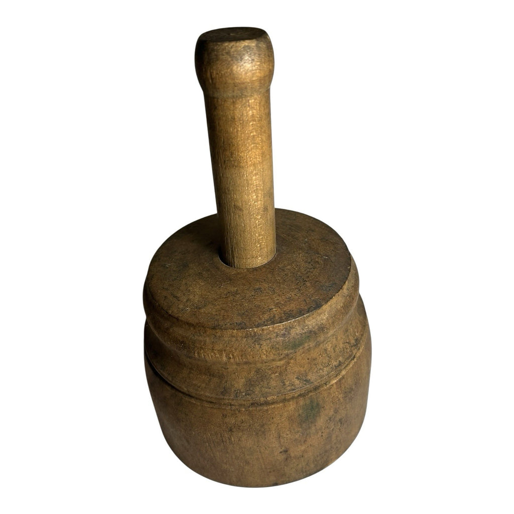 Antique Wooden Hand Carved Bell Shaped Butter Mold