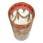 Vintage Italian Hollywood Regency Gilt Highball Glass - Martha Stewart Prop
