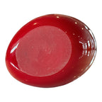 Vintage Murano Italian Red Art Glass Sculptural Vase with Cut-Out