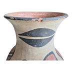 Vintage Santo Domingo Pueblo Native American Floral Pottery Vase