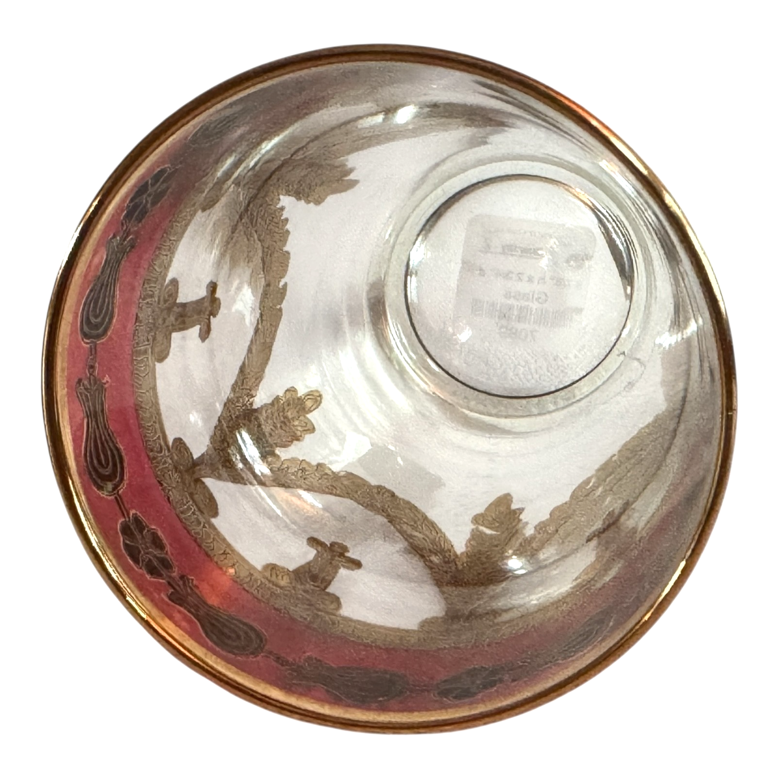 Vintage Italian Hollywood Regency Gilt Highball Glass - Martha Stewart Prop