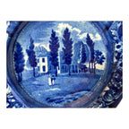 Antique Historical Staffordshire Blue White Transferware Plate – Hoboken NJ