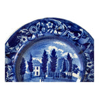 Antique Historical Staffordshire Blue White Transferware Plate – Hoboken NJ
