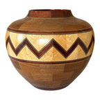 Vintage Southwestern Wood Turned Vase or Bowl (Signed, Kevin Neelley)