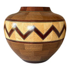 Vintage Southwestern Wood Turned Vase or Bowl (Signed, Kevin Neelley)