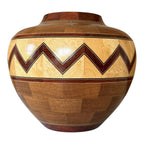 Vintage Southwestern Wood Turned Vase or Bowl (Signed, Kevin Neelley)