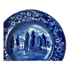 Antique Historical Staffordshire Blue White Transferware Plate – Hoboken NJ