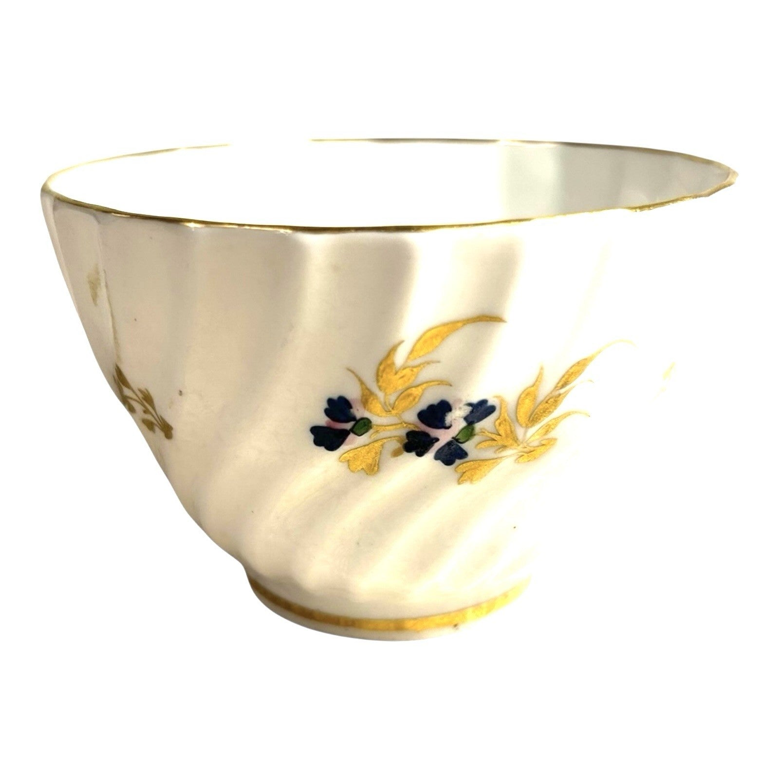Antique Handleless Caughley China Tea Cup