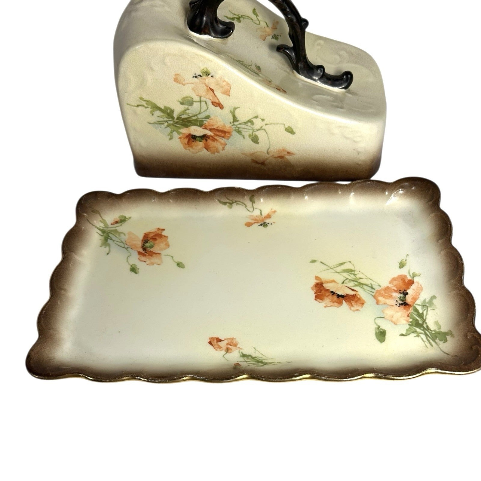Antique Warwick Cheese Butter Covered Dish