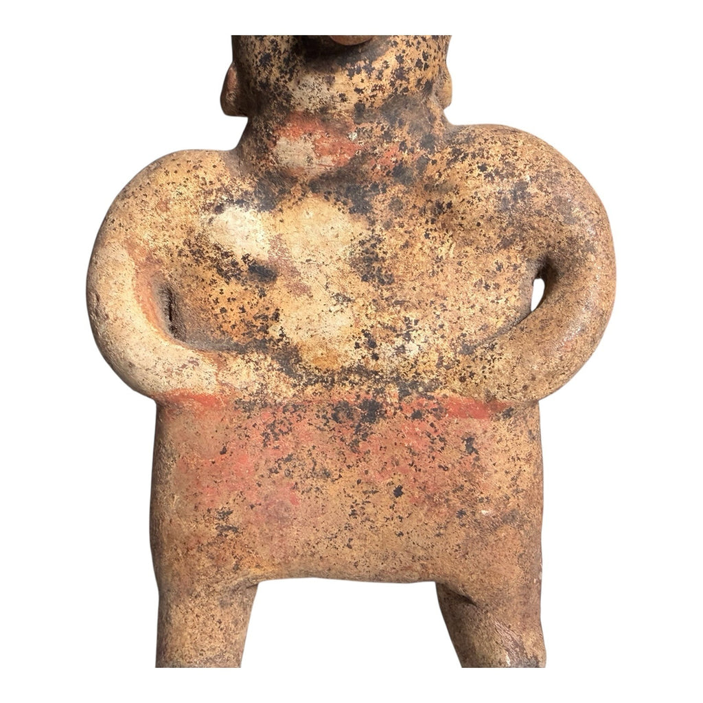 Antique West Mexican Pre-Columbian Nayarit Standing Female Figure