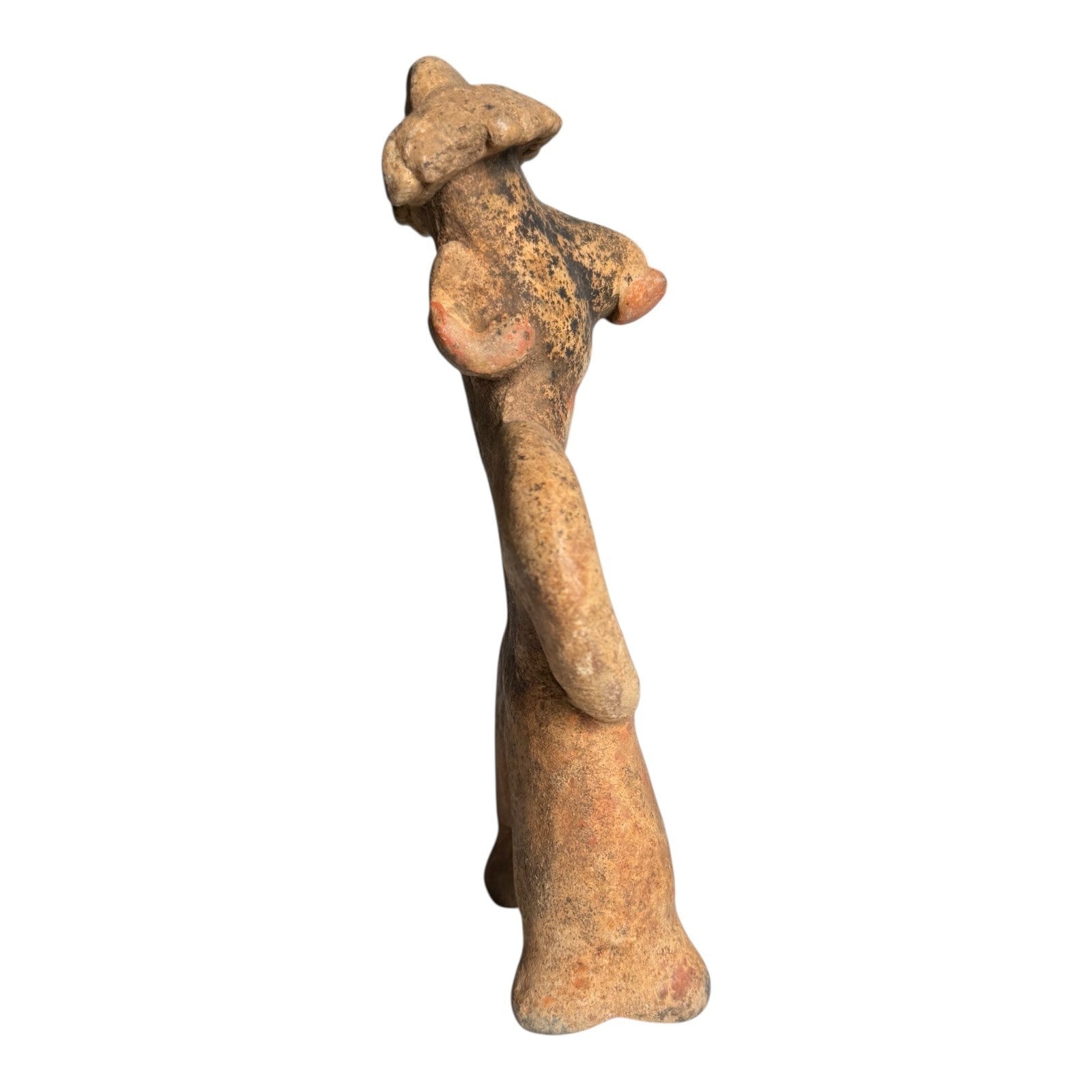Antique West Mexican Pre-Columbian Nayarit Standing Female Figure