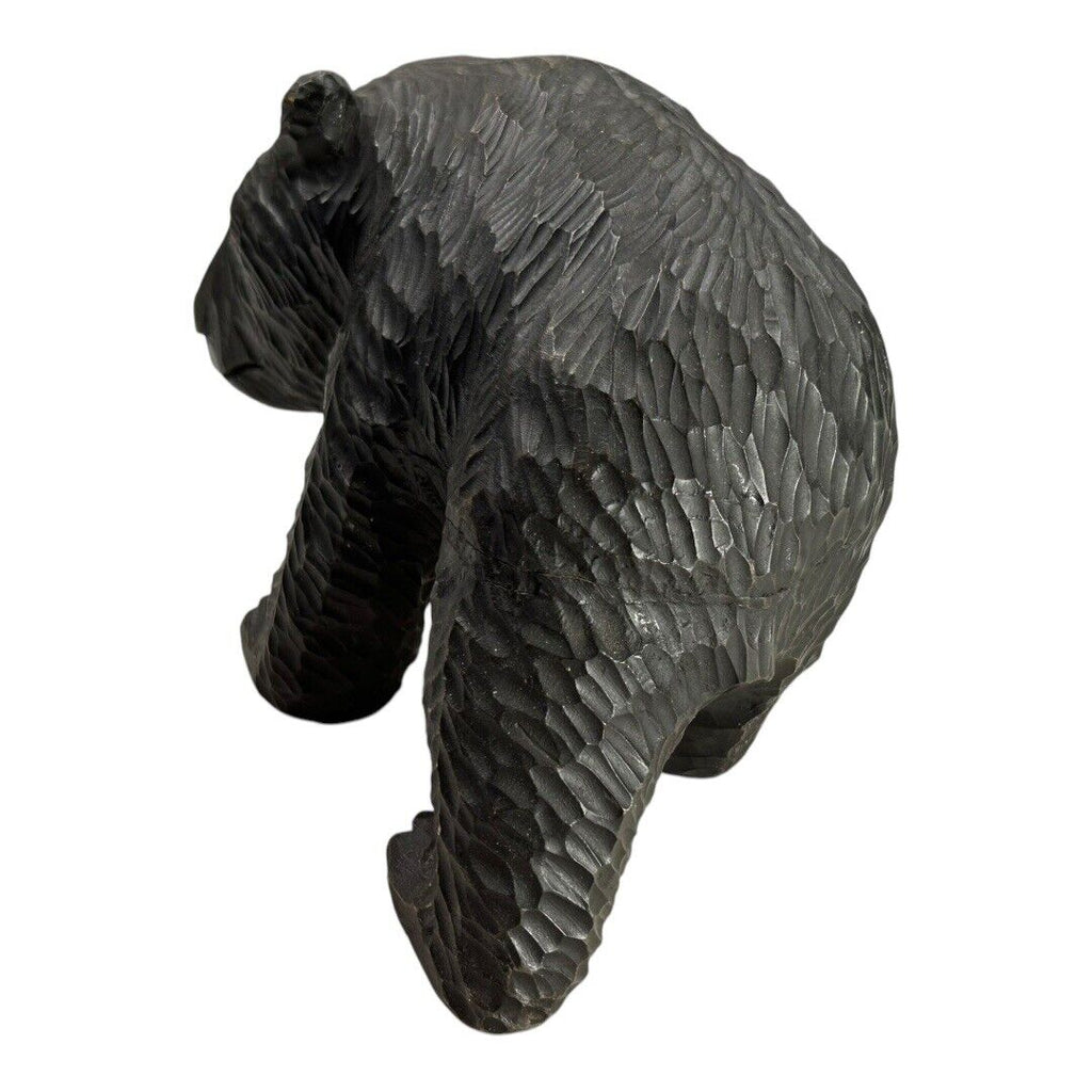 Antique Black Forest Hand Carved Wood Bear Figurine - Germany Swiss Style