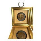 Vintage Set of 4 Greco Roman Style Medallion Wall Hangings - Hollywood Regency