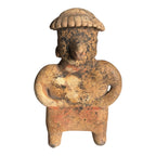 Antique West Mexican Pre-Columbian Nayarit Standing Female Figure