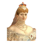 Antique Coronation Silk of King Edward VII and Queen Alexandria 1901