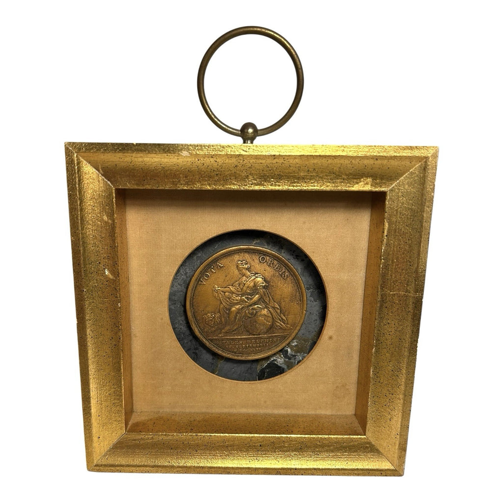 Vintage Set of 4 Greco Roman Style Medallion Wall Hangings - Hollywood Regency