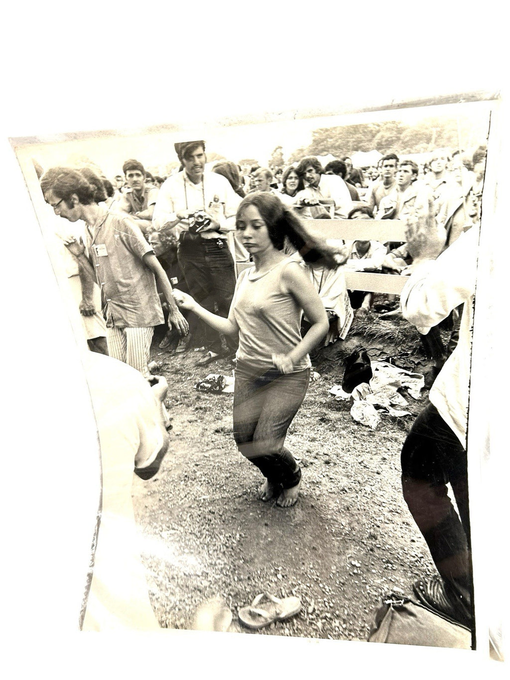 Vintage Lot of 3 Hippie Music Festival Photgraphs Owned by Mike Wolfe American