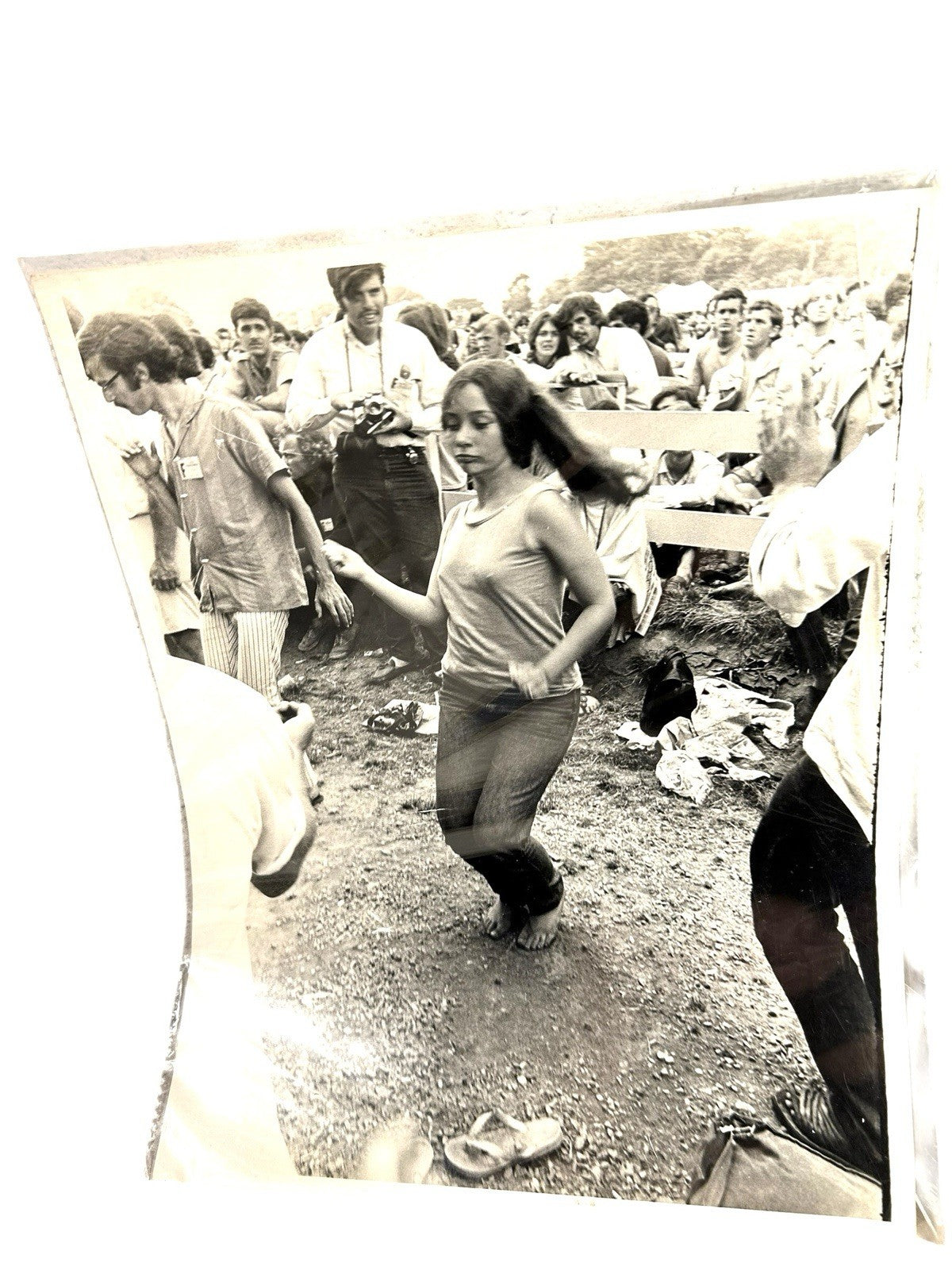 Vintage Lot of 3 Hippie Music Festival Photgraphs Owned by Mike Wolfe American