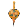 Antique Folk Art Hand Painted Wood Fireplace Bellows - Fruit Motif