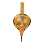 Antique Folk Art Hand Painted Wood Fireplace Bellows - Fruit Motif