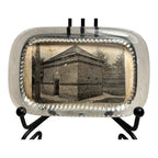 Antique Block House Ft. Duquesne Pittsburgh Clear Glass Advertising Paperweight