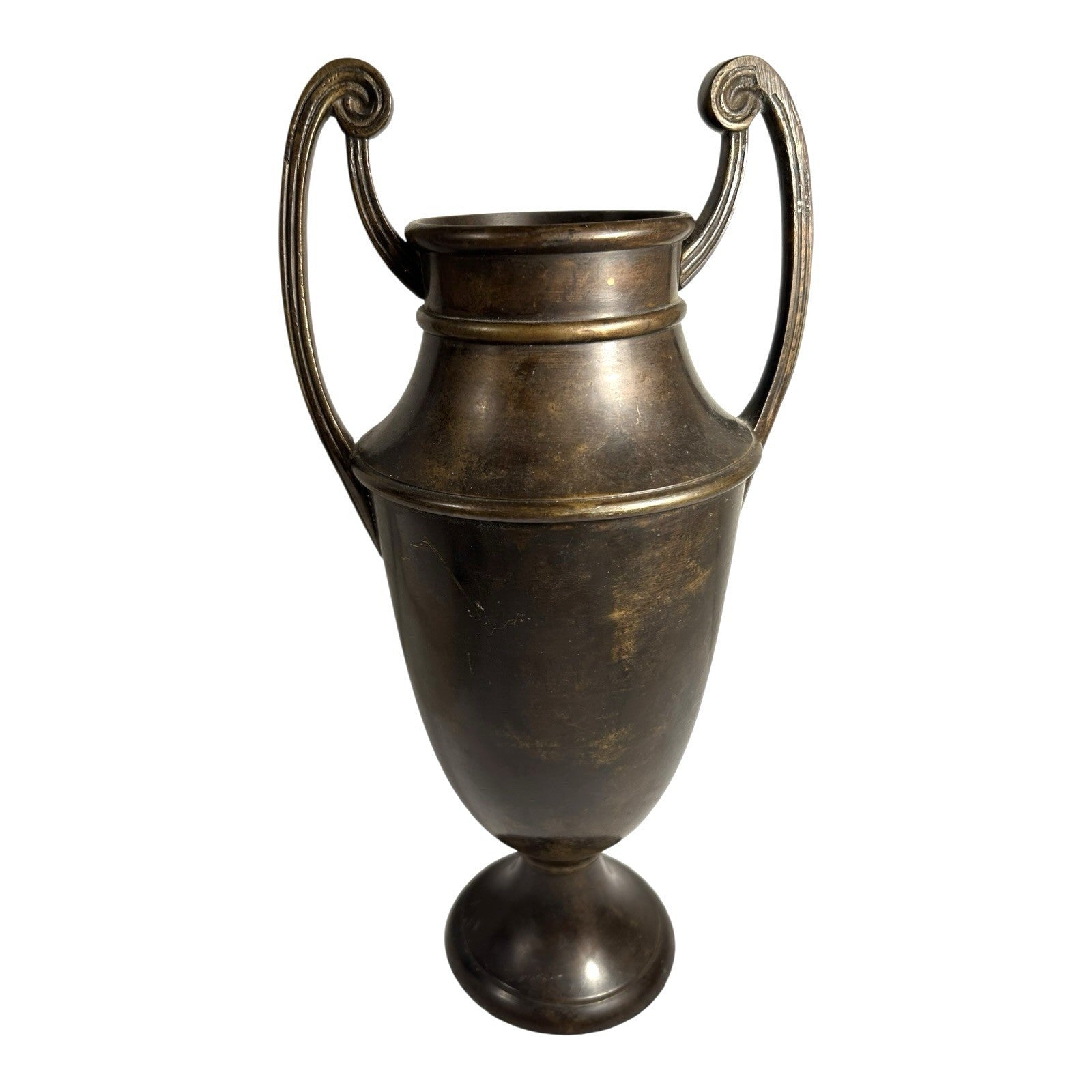 Antique 19th Century Neo Classical Bronze Urn Vase (Heavy)