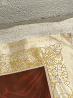 Antique Coronation Silk of King Edward VII and Queen Alexandria 1901
