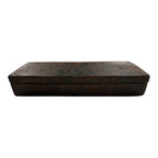Antique Sharpening Stone in Coffin Wood Box