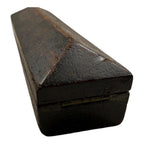 Antique Sharpening Stone in Coffin Wood Box
