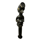 Antique African Yoruba Eshu Staff Ritual Figure - Hand Carved Wood