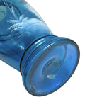 Antique Large Blue Mary Gregory Hand Blown Glass Pitcher