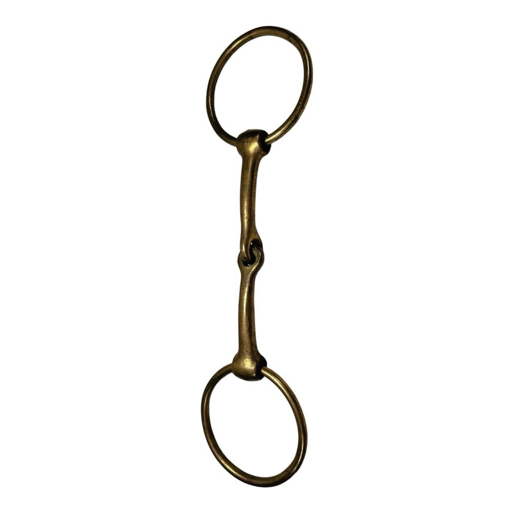 Vintage German Herm Sprenger Loose Ring Single Jointed Brass Snaffle Bit