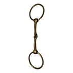 Vintage German Herm Sprenger Loose Ring Single Jointed Brass Snaffle Bit