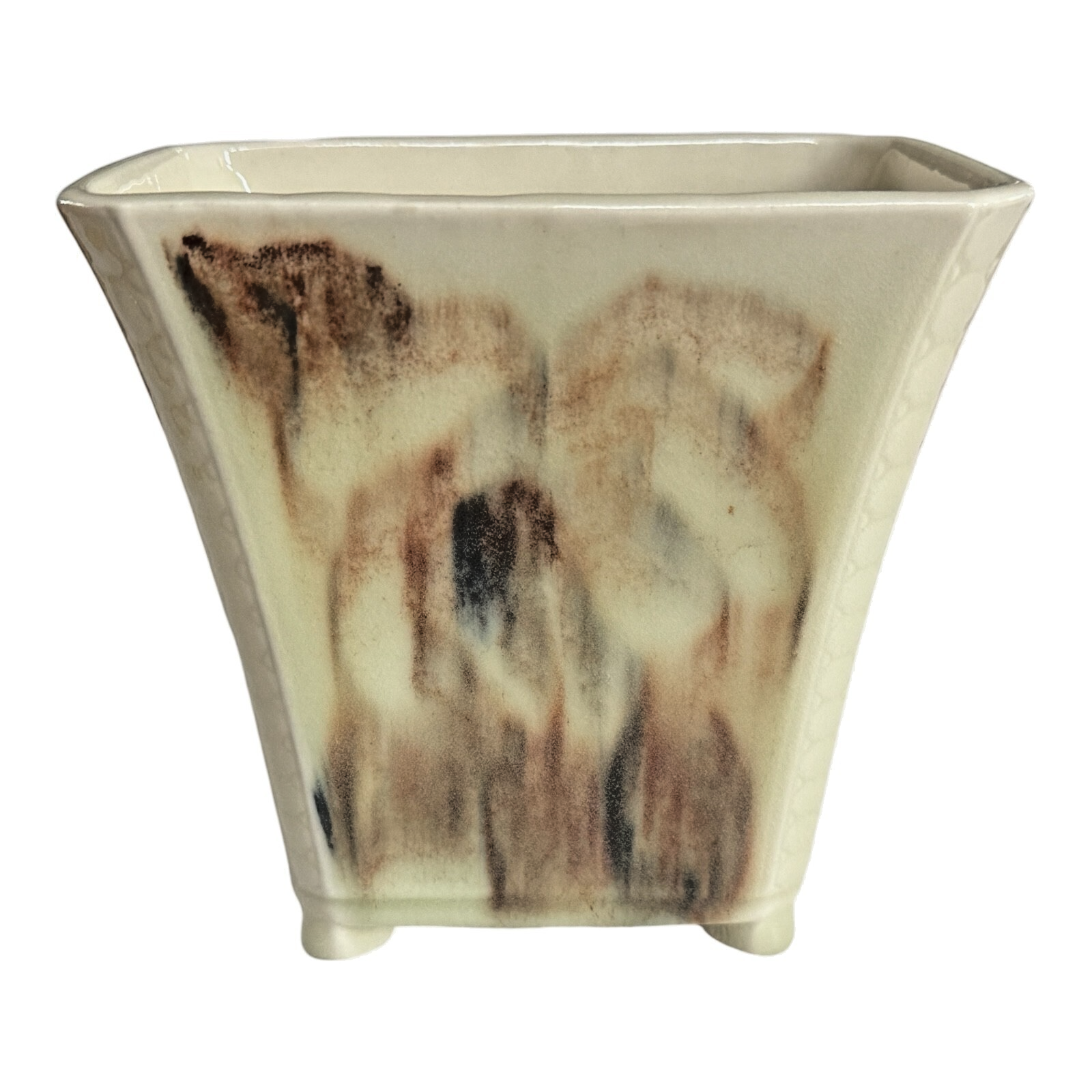 Vintage Rookwood Pottery High Glaze Abstract Floral Vase - Signed Jens Jensen
