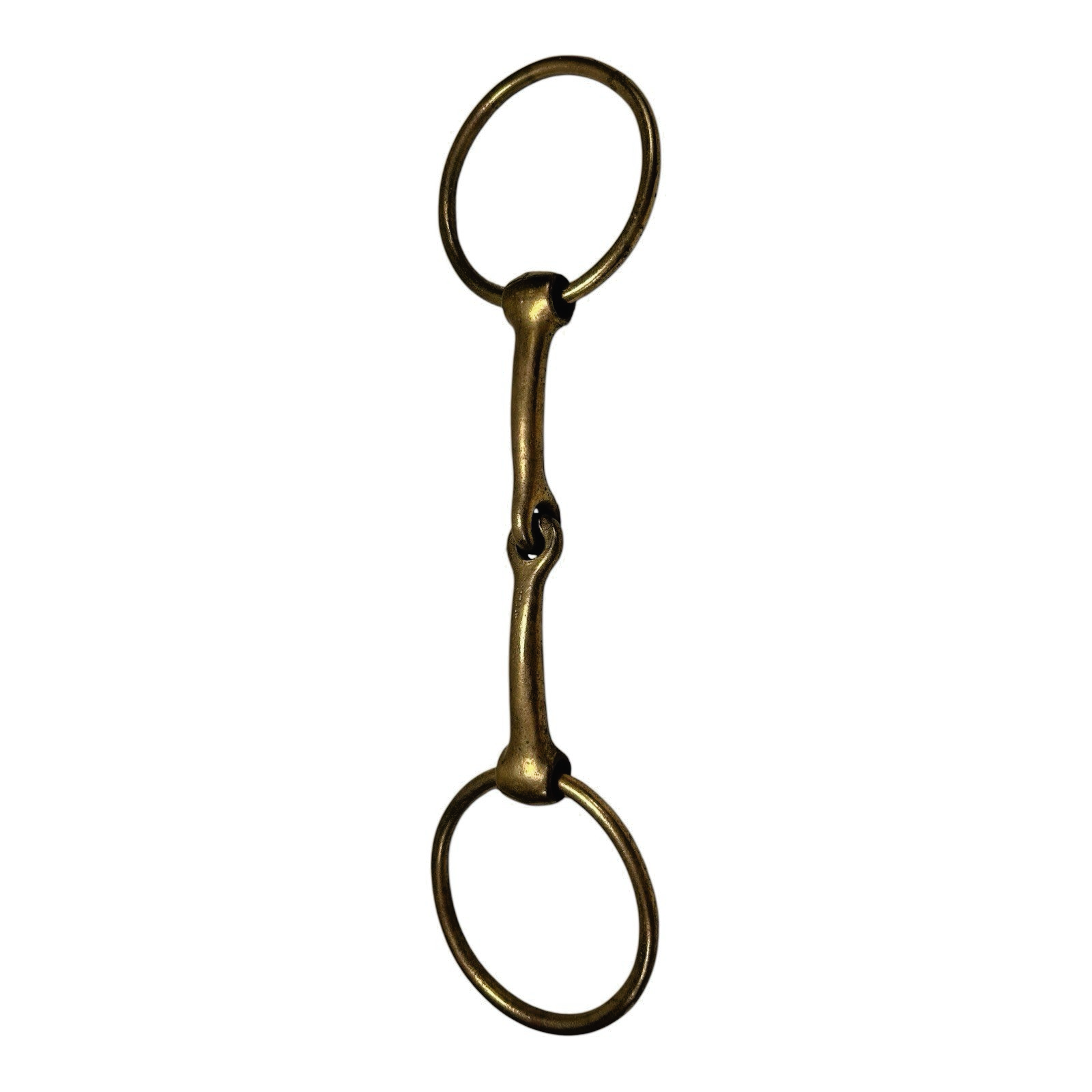 Vintage German Herm Sprenger Loose Ring Single Jointed Brass Snaffle Bit