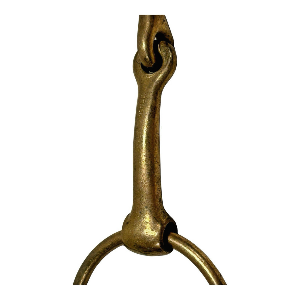 Vintage German Herm Sprenger Loose Ring Single Jointed Brass Snaffle Bit