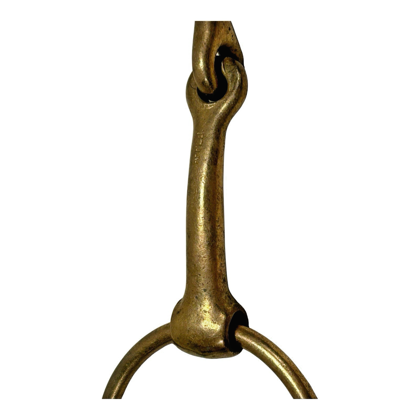 Vintage German Herm Sprenger Loose Ring Single Jointed Brass Snaffle Bit