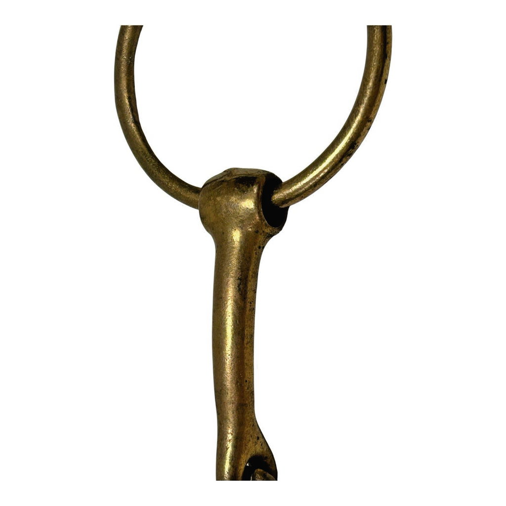Vintage German Herm Sprenger Loose Ring Single Jointed Brass Snaffle Bit