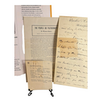 Antique Presidential Candidate Wharton Barker Political Documents & Signature