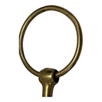 Vintage German Herm Sprenger Loose Ring Single Jointed Brass Snaffle Bit